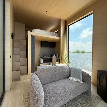 Modern Tiny Houseboat To Visit Amsterdam *